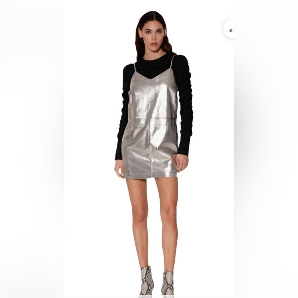 Walter Baker Vana Dress in Silver Size Medium